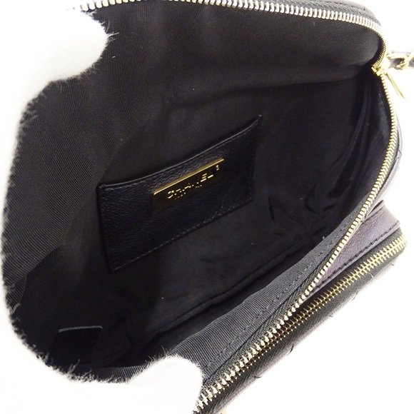 CHANEL Women's Bag, Body Waist Matelasse Leather, Black, Compact - Picture 6 of 12